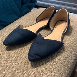Navy blue flats
